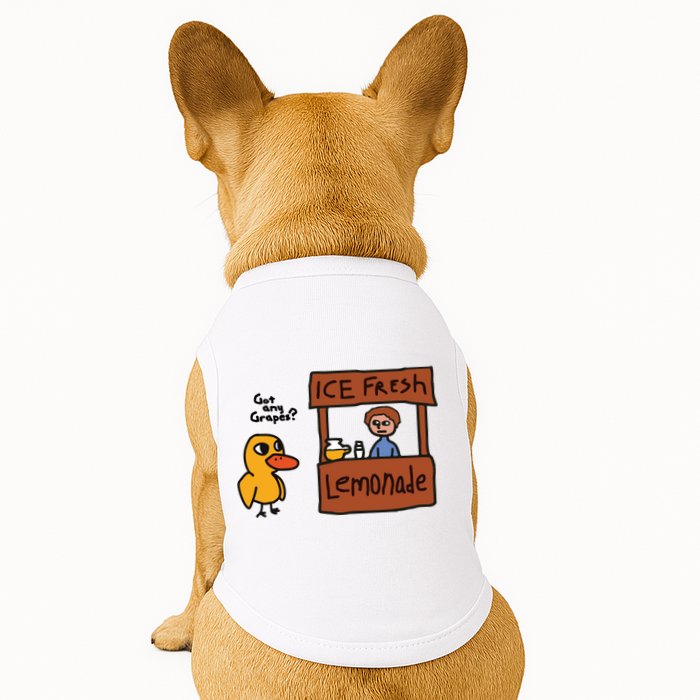 Ice Fresh Lemonade Got Any Grapes Duck Funny Ice Fresh Doggie Tank