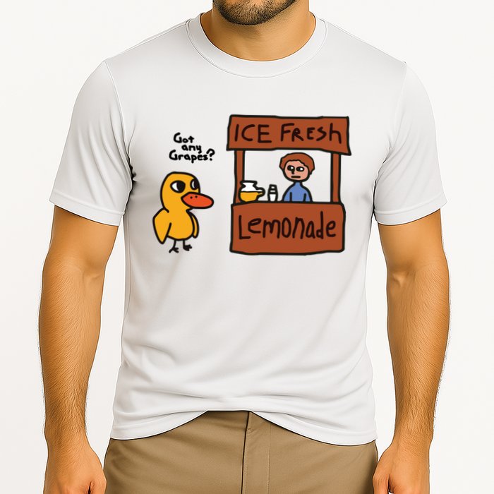 Ice Fresh Lemonade Got Any Grapes Duck Funny Ice Fresh Performance Shirt
