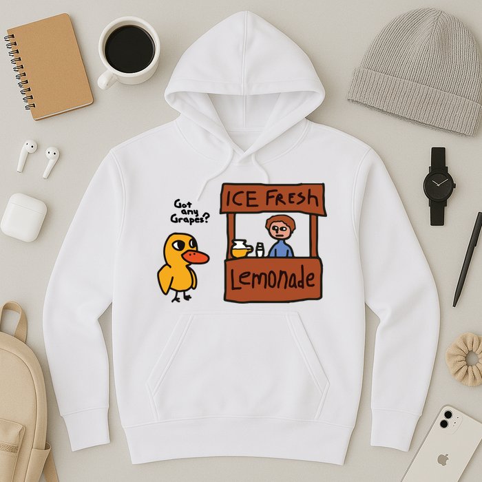 Ice Fresh Lemonade Got Any Grapes Duck Funny Ice Fresh Hoodie