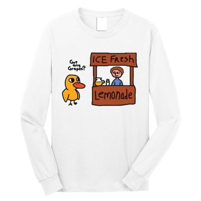 Ice Fresh Lemonade Got Any Grapes Duck Funny Ice Fresh Long Sleeve Shirt