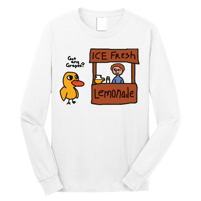 Ice Fresh Lemonade Got Any Grapes Duck Funny Ice Fresh Long Sleeve Shirt