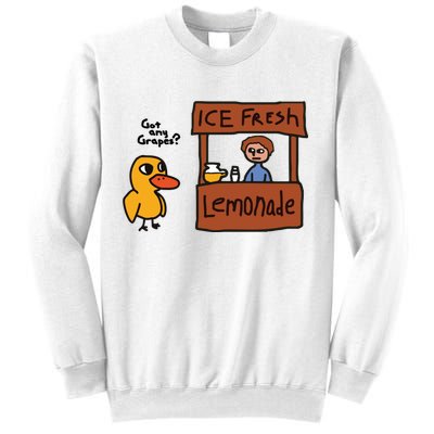 Ice Fresh Lemonade Got Any Grapes Duck Funny Ice Fresh Sweatshirt