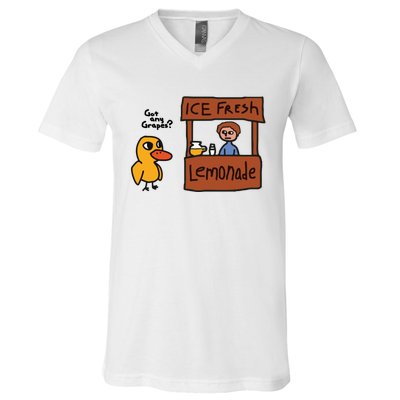 Ice Fresh Lemonade Got Any Grapes Duck Funny Ice Fresh V-Neck T-Shirt