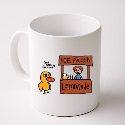 Ice Fresh Lemonade Got Any Grapes Duck Funny Ice Fresh Coffee Mug