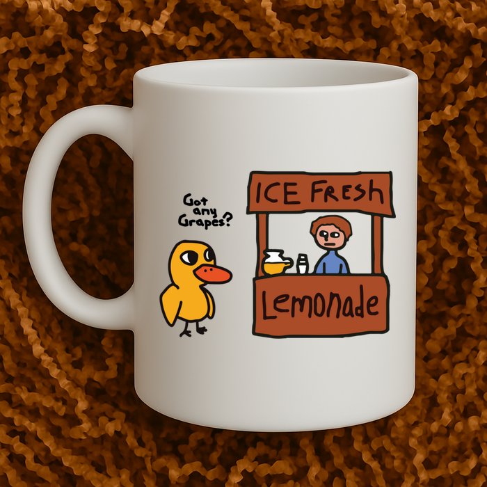 Ice Fresh Lemonade Got Any Grapes Duck Funny Ice Fresh Mug