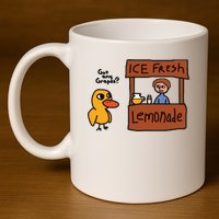 Ice Fresh Lemonade Got Any Grapes Duck Funny Ice Fresh 11oz C Handle Ceramic Mug