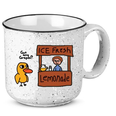 Ice Fresh Lemonade Got Any Grapes Duck Funny Ice Fresh 15oz Campfire Ceramic Mug