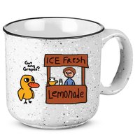 Ice Fresh Lemonade Got Any Grapes Duck Funny Ice Fresh 15oz Campfire Ceramic Mug