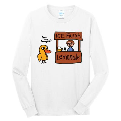 Ice Fresh Lemonade Got Any Grapes Duck Funny Ice Fresh Tall Long Sleeve T-Shirt