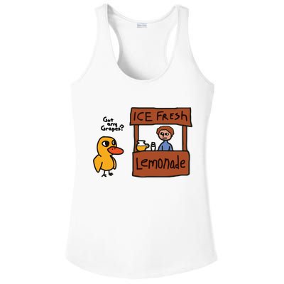 Ice Fresh Lemonade Got Any Grapes Duck Funny Ice Fresh Ladies PosiCharge Competitor Racerback Tank