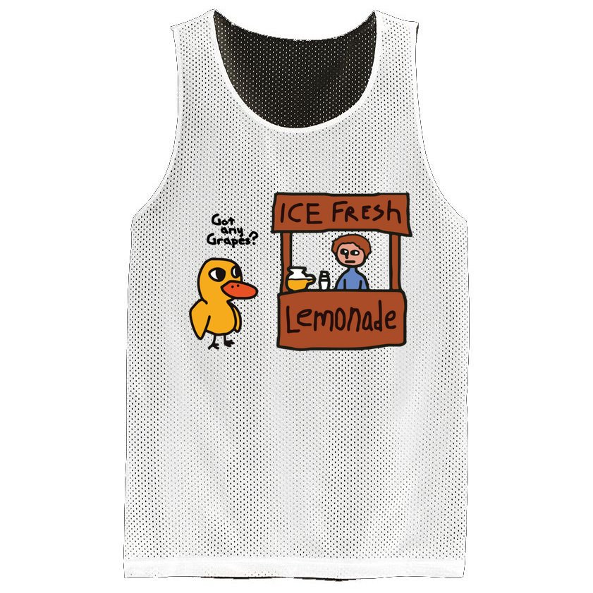 Ice Fresh Lemonade Got Any Grapes Duck Funny Ice Fresh Mesh Reversible Basketball Jersey Tank