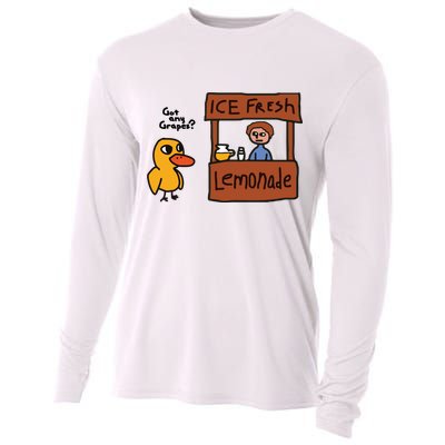Ice Fresh Lemonade Got Any Grapes Duck Funny Ice Fresh Cooling Performance Long Sleeve Crew