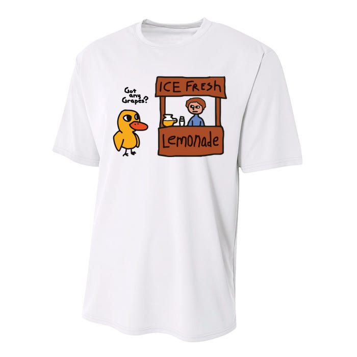 Ice Fresh Lemonade Got Any Grapes Duck Funny Ice Fresh Performance Sprint T-Shirt