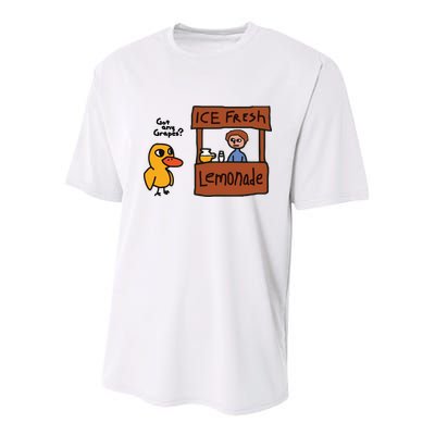 Ice Fresh Lemonade Got Any Grapes Duck Funny Ice Fresh Youth Performance Sprint T-Shirt