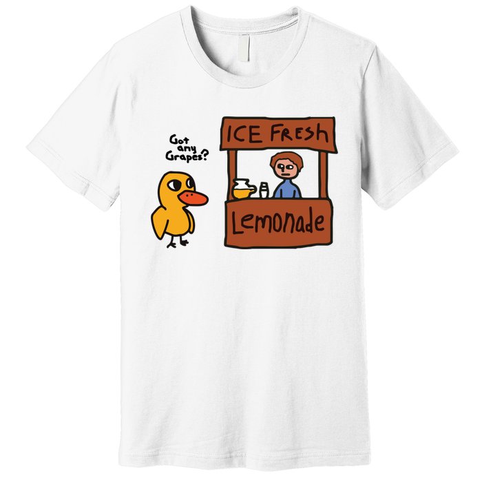 Ice Fresh Lemonade Got Any Grapes Duck Funny Ice Fresh Premium T-Shirt