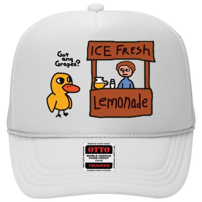 Ice Fresh Lemonade Got Any Grapes Duck Funny Ice Fresh Trucker Hat