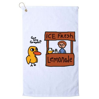 Ice Fresh Lemonade Got Any Grapes Duck Funny Ice Fresh Golf Towel