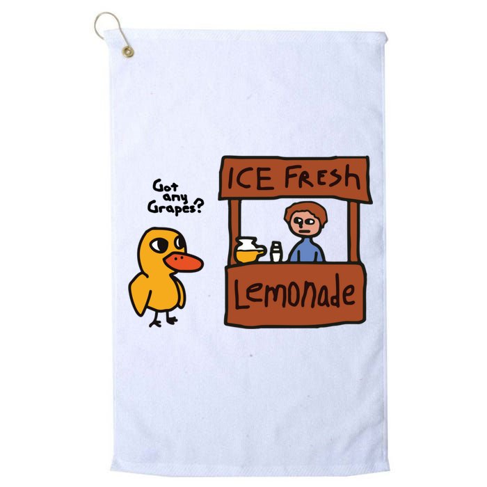 Ice Fresh Lemonade Got Any Grapes Duck Funny Ice Fresh Golf Towel