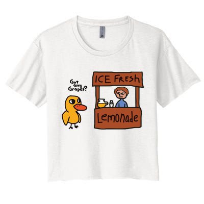 Ice Fresh Lemonade Got Any Grapes Duck Funny Ice Fresh Crop Top