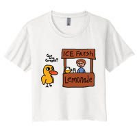 Ice Fresh Lemonade Got Any Grapes Duck Funny Ice Fresh Crop Top
