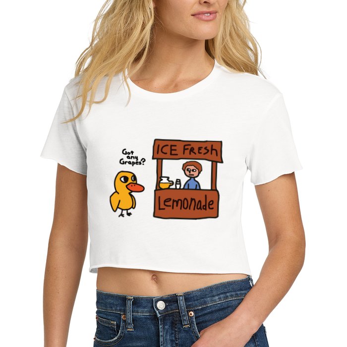 Ice Fresh Lemonade Got Any Grapes Duck Funny Ice Fresh Crop Top