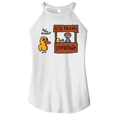Ice Fresh Lemonade Got Any Grapes Duck Funny Ice Fresh Women's Perfect Tri Rocker Tank