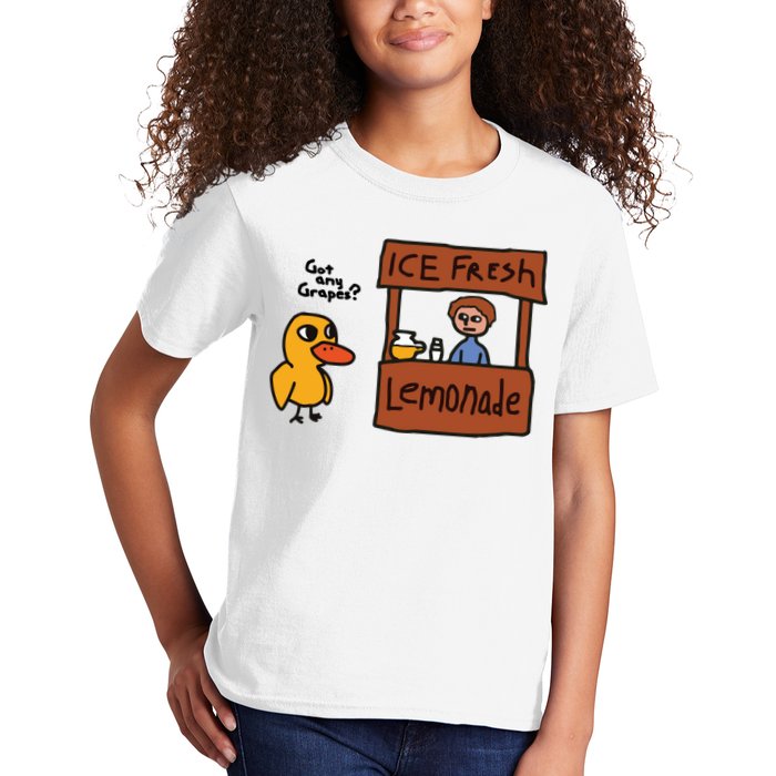 Ice Fresh Lemonade Got Any Grapes Duck Funny Ice Fresh Kids T-Shirt