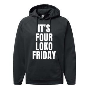 It’S Four Loko Friday And I Have A Gun Performance Fleece Hoodie