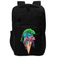 Icecream Frog Lover Food Funny Impact Tech Backpack