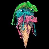 Icecream Frog Lover Food Funny Impact Tech Backpack