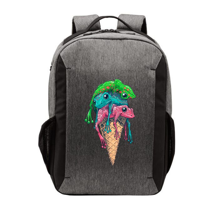 Icecream Frog Lover Food Funny Vector Backpack