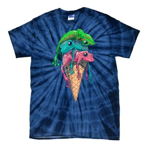 Icecream Frog Lover Food Funny Tie-Dye T-Shirt