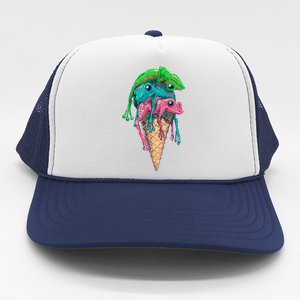 Icecream Frog Lover Food Funny Trucker Hat