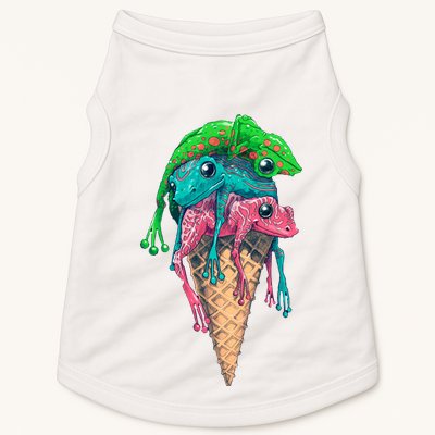 Icecream Frog Lover Food Funny Doggie Tank