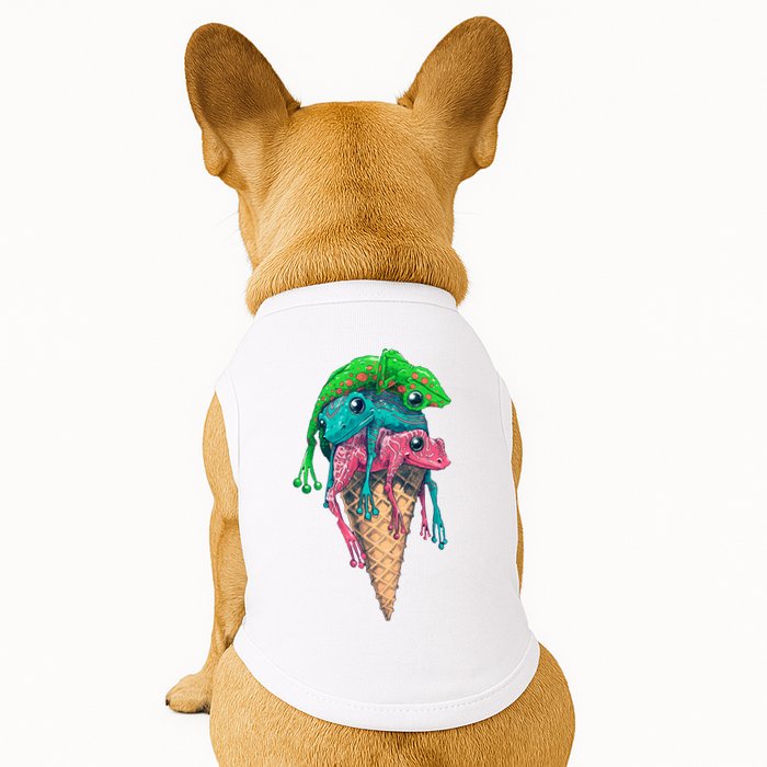 Icecream Frog Lover Food Funny Doggie Tank