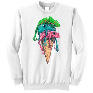 Icecream Frog Lover Food Funny Sweatshirt