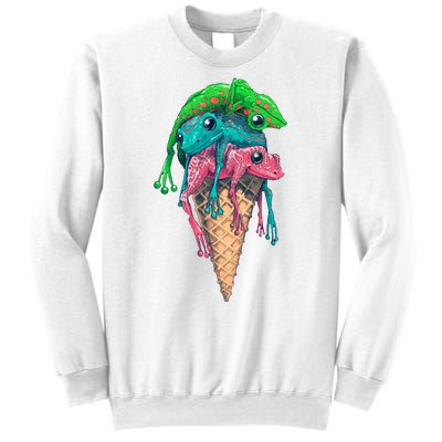 Icecream Frog Lover Food Funny Sweatshirt