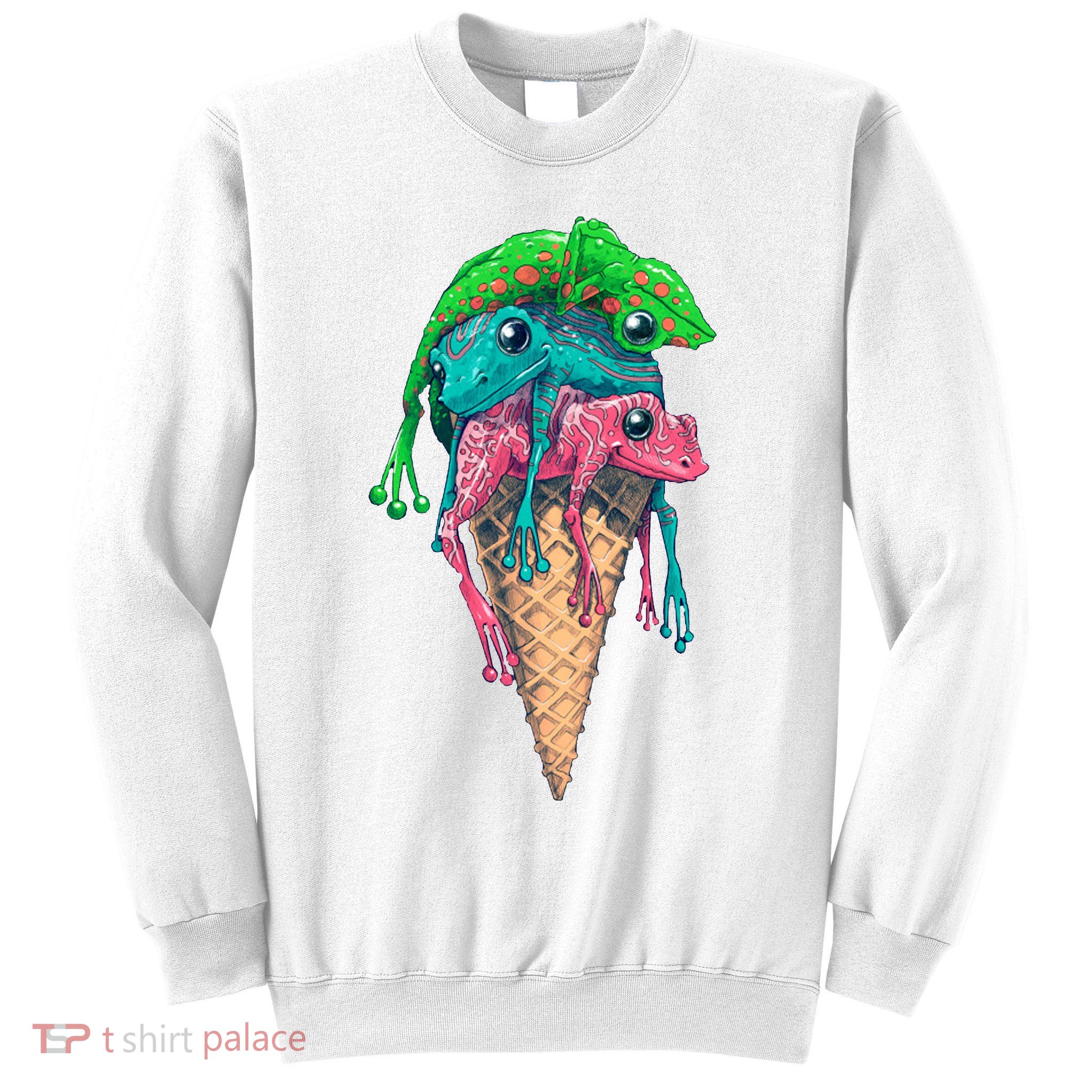 Icecream Frog Lover Food Funny Sweatshirt
