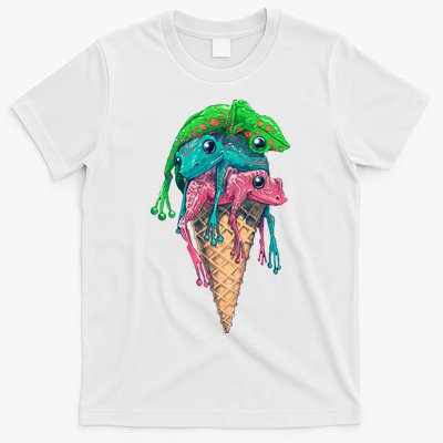 Icecream Frog Lover Food Funny T-Shirt