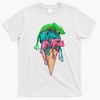 Icecream Frog Lover Food Funny T-Shirt