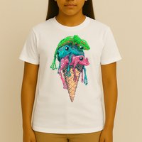 Icecream Frog Lover Food Funny T-Shirt