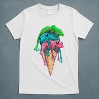 Icecream Frog Lover Food Funny T-Shirt