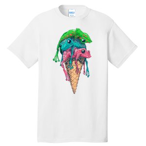 Icecream Frog Lover Food Funny Tall T-Shirt