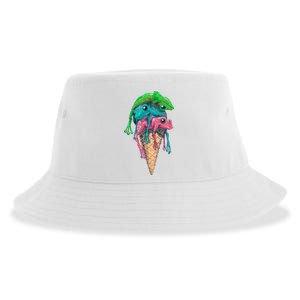 Icecream Frog Lover Food Funny Sustainable Bucket Hat