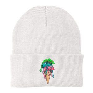 Icecream Frog Lover Food Funny Knit Cap Winter Beanie