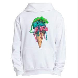 Icecream Frog Lover Food Funny Urban Pullover Hoodie