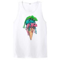 Icecream Frog Lover Food Funny PosiCharge Competitor Tank