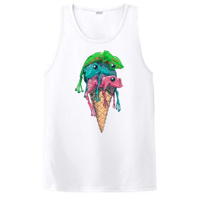 Icecream Frog Lover Food Funny PosiCharge Competitor Tank