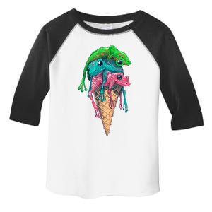 Icecream Frog Lover Food Funny Toddler Fine Jersey T-Shirt