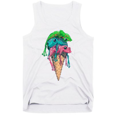 Icecream Frog Lover Food Funny Tank Top